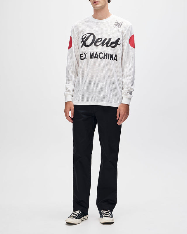 Saber Moto Jersey - Vintage White