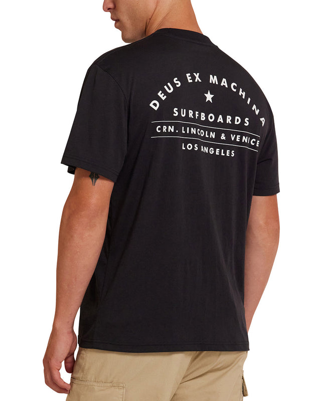 Camiseta de surf Venice - Negra