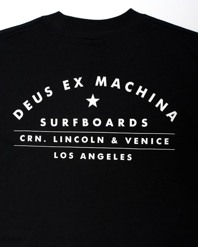 Los Angeles Surf Address Tee - Black