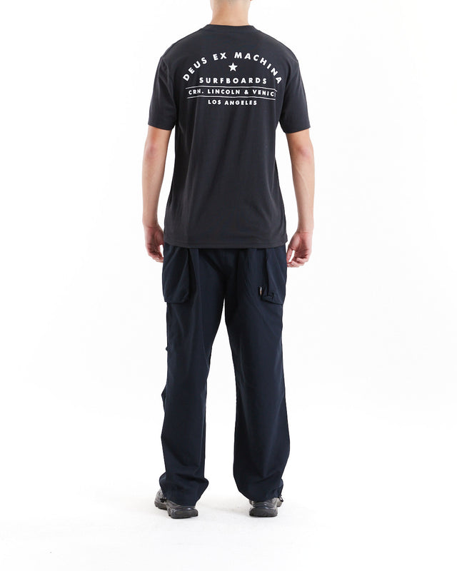 Los Angeles Surf Address Tee - Black