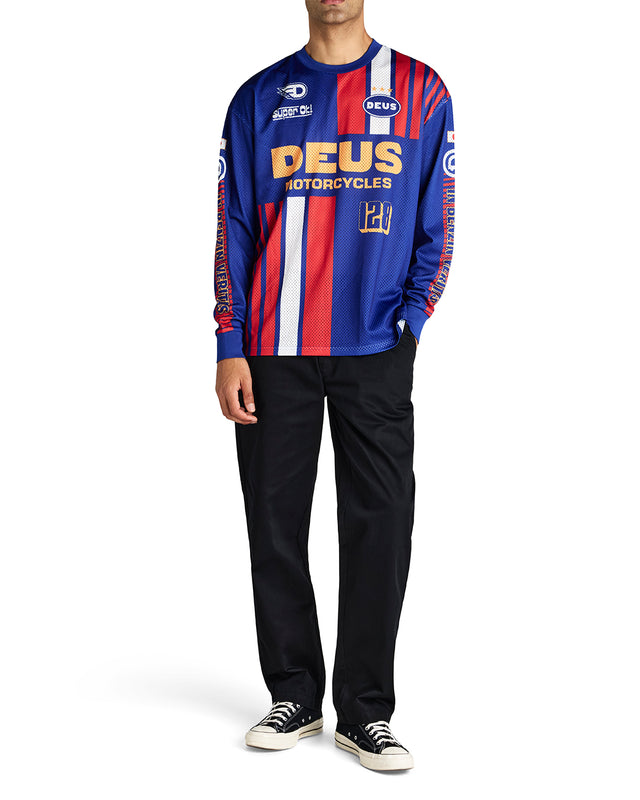 Lay Off Moto Jersey - Sodalite Blue