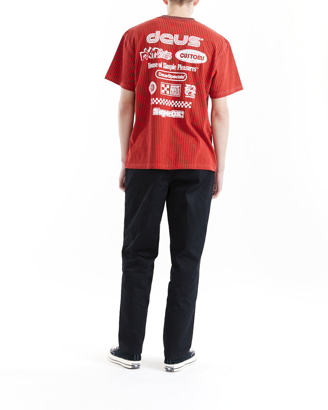 Split Lane Tee - Orange