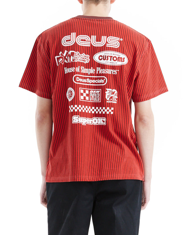 Split Lane Tee - Orange
