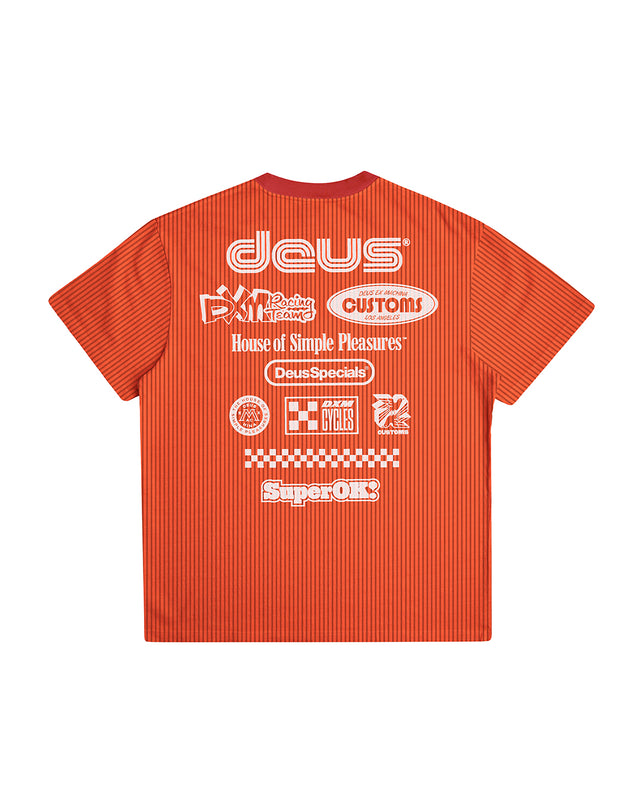 Split Lane Tee - Orange