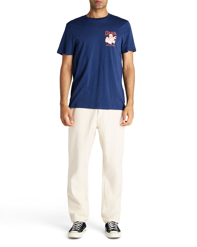 Camiseta Overbite - Azul Mecánico