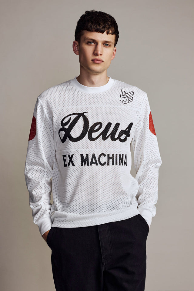 Saber Moto Jersey - Vintage White