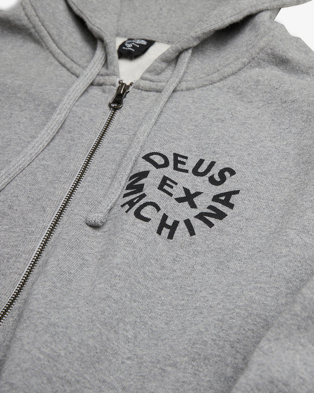 Circle Logo Hoodie - Grey Marle