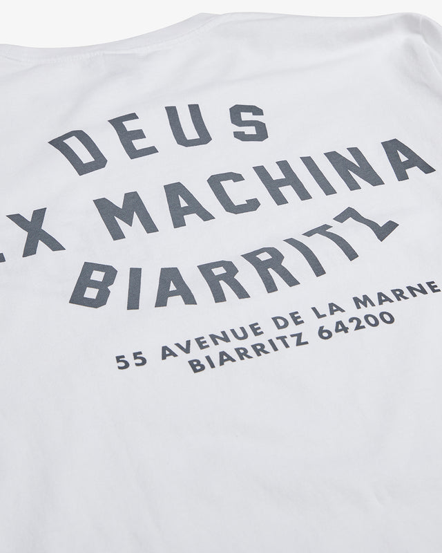 Camiseta de manga larga Biarritz Address - Blanca
