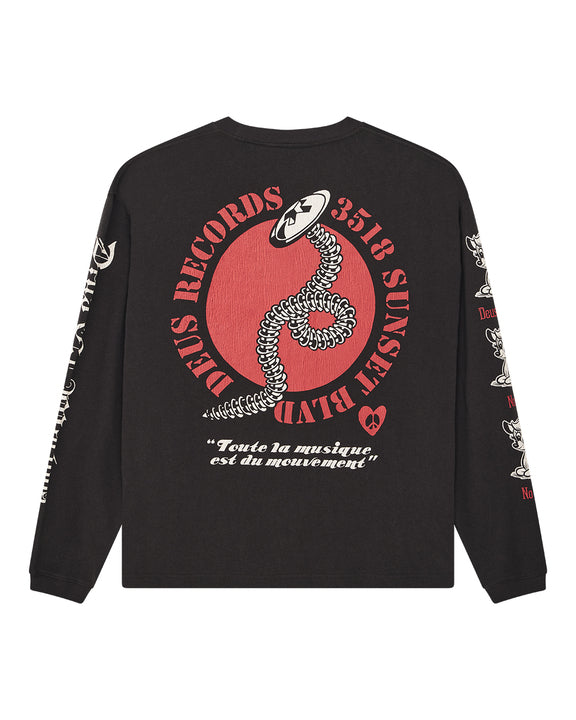 Dancing Ghost Ls Tee - Anthracite