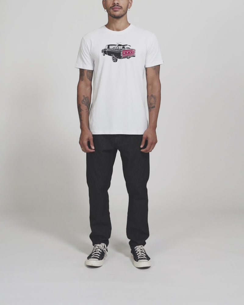 Carby Pickup Tee - White