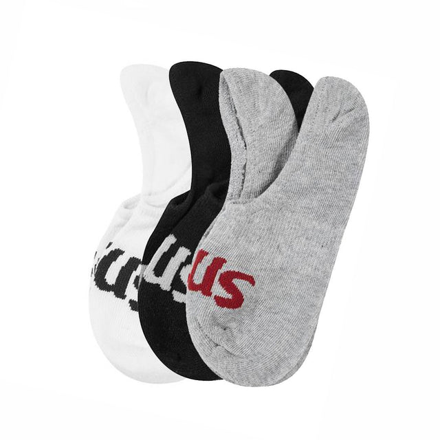Curvy No Show Sock - 3 Pack Multi