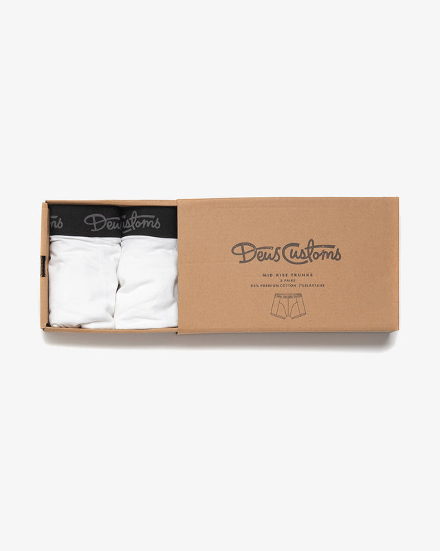 Calzoncillos de tiro medio (paquete de 3) - Blanco